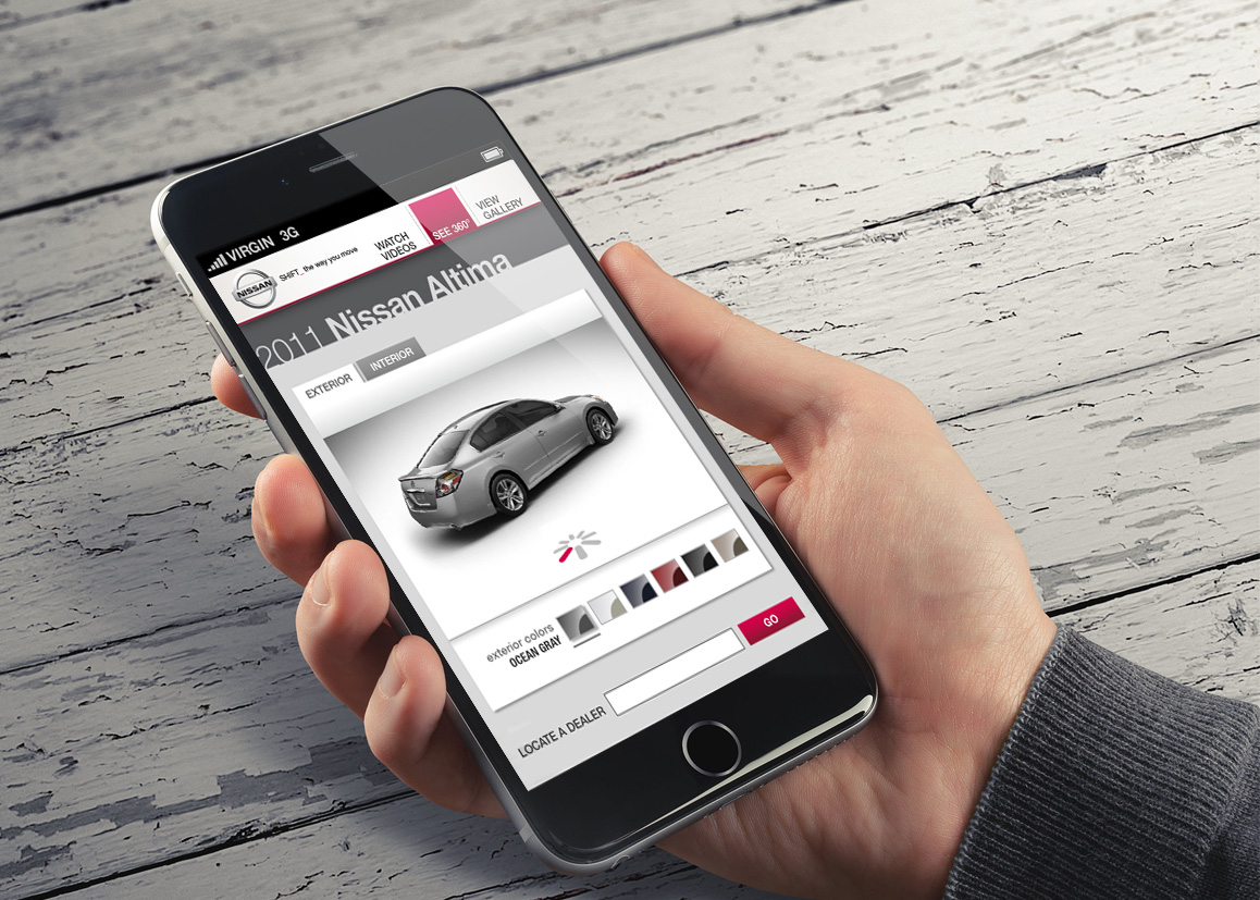 Nissan mobile site